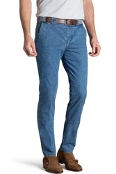 MEYER OSLO SUMMER DENIM SS-chinos-Digbys Menswear