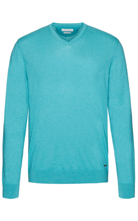 BUGATTI VEE NECK COTTON PULLOVER