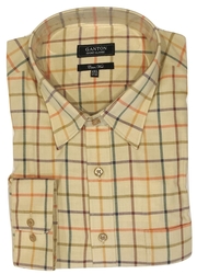 Ganton Cotton Wool LS Shirt-clearance-sale-Digbys Menswear