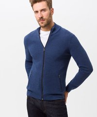BRAX JOHN ZIP THRU-knits-Digbys Menswear