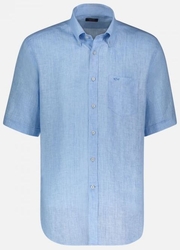 PAUL & SHARK SS LINEN SHIRT-shirts-short-sleeve-Digbys Menswear