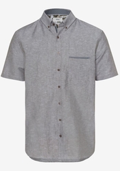 BRAX SHORT SLEEVE LINEN SHIRT-shirts-short-sleeve-Digbys Menswear