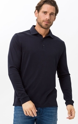 BRAX PIRLO LONG SLEEVE PIMA COTTON  POLO-ruggers-and-tops-Digbys Menswear