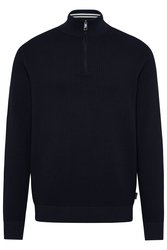 BUGATTI WAFFLE HALF ZIP-knits-Digbys Menswear