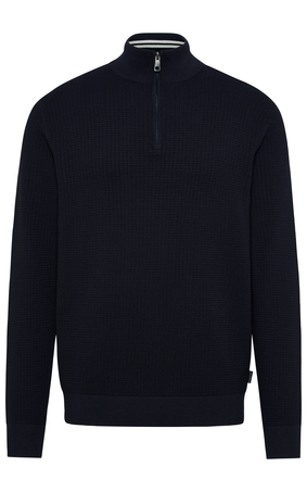 BUGATTI WAFFLE HALF ZIP