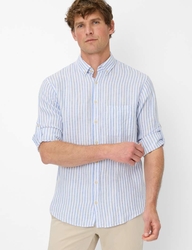 BRAX LONG SLEEVE LINEN SHIRT-shirts-long-sleeve-Digbys Menswear