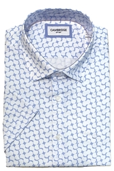 CAMBRIDGE PORTSEA SHORT SLEEVE SHIRT-shirts-short-sleeve-Digbys Menswear
