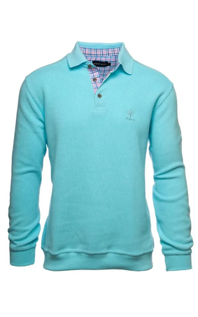 ETHNIC BLUE PLAIN RUGGER